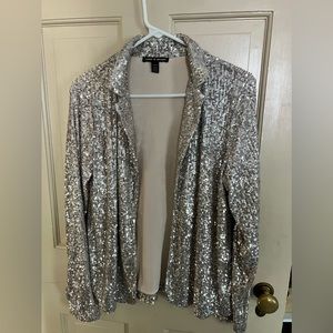 Sequin Blazer Jacket Size M
